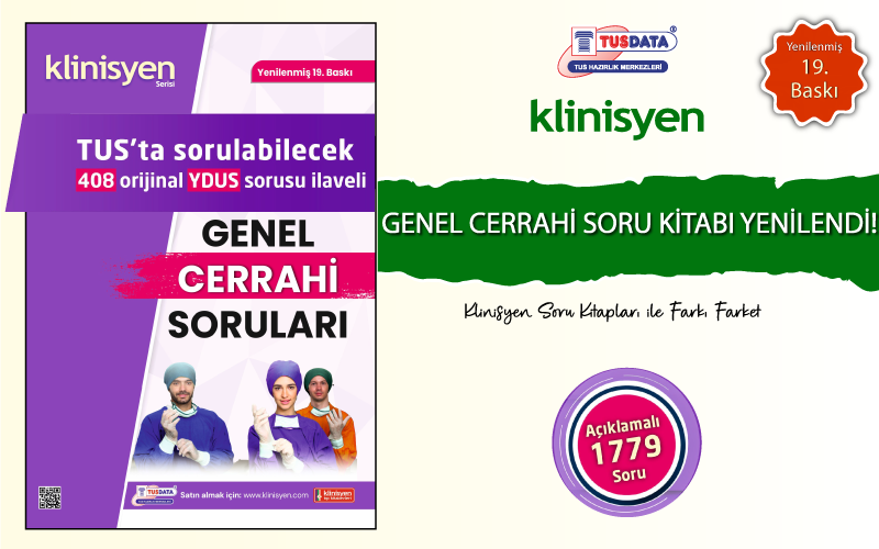 Klinisyen Genel Cerrahi Soru Kitabı Yenilendi! (19. Baskı)