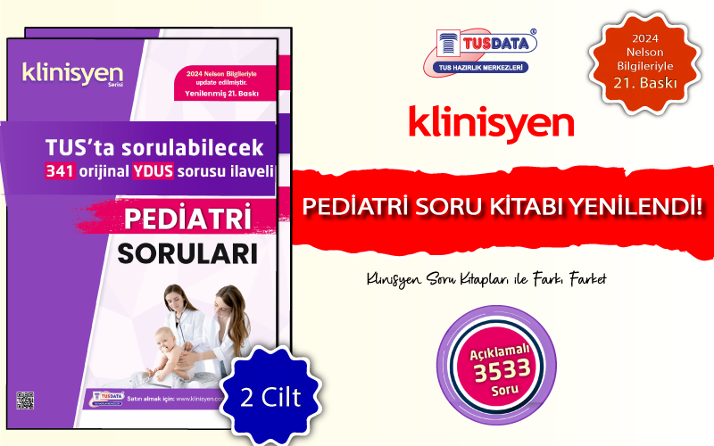 Klinisyen Pediatri Soru Kitabı Yenilendi! (21. Baskı)