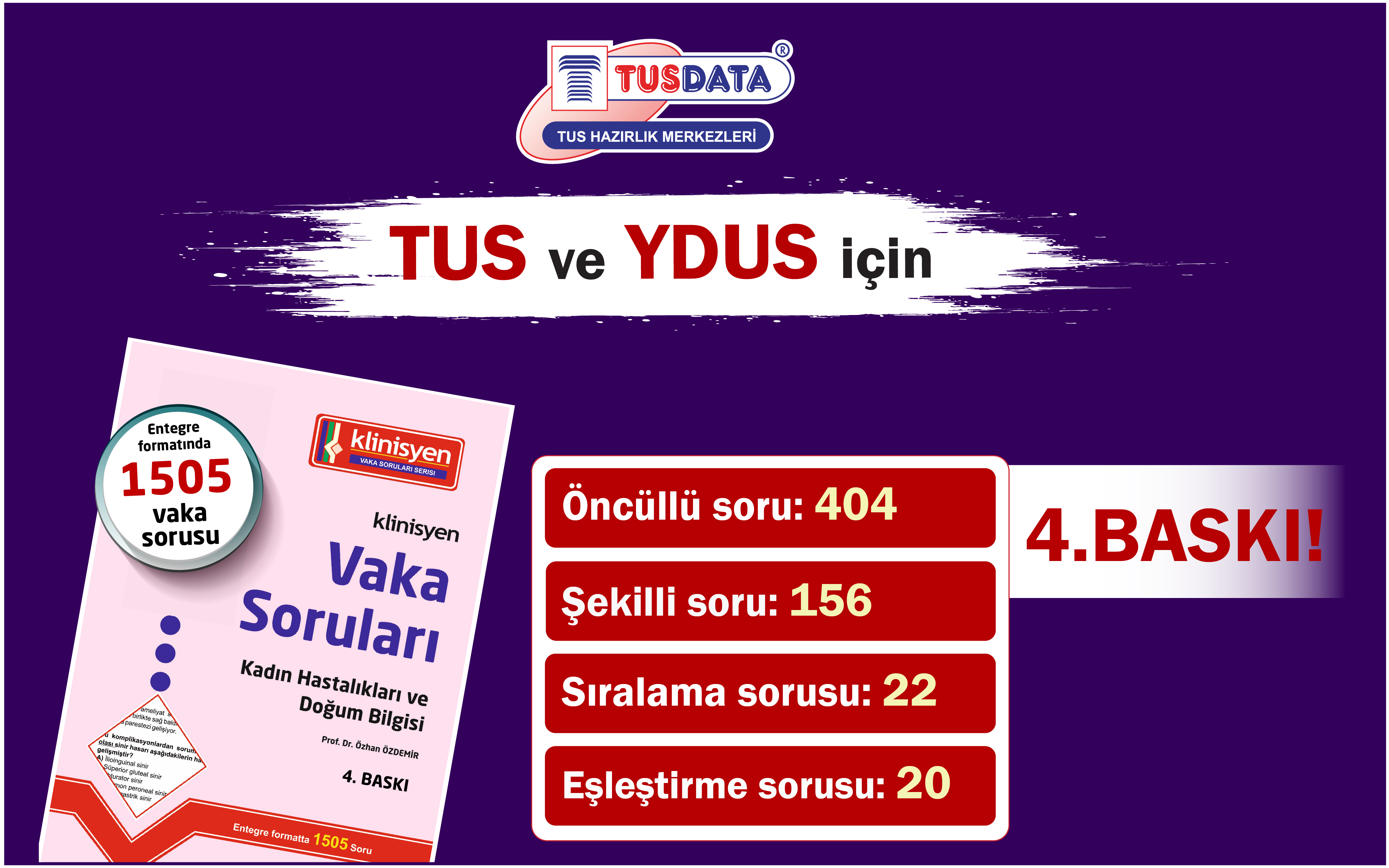 TUS ve YDUS için Vaka Soruları Kadın Hastalıkları 4. Baskı 