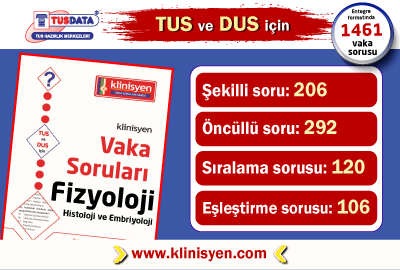 TUS ve DUS İçin Vaka Soruları Fizyoloji, Histoloji ve Embriyoloji Kitabı !