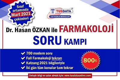 Dr. Hasan ÖZKAN ile Farmakoloji Soru Kampı - tusdataonline.com'da!