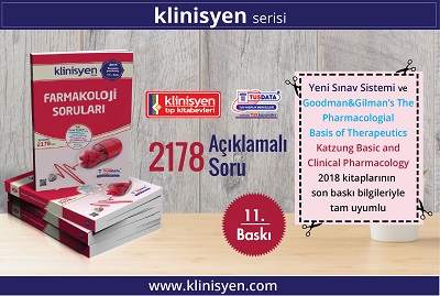 Klinisyen Serisi Farmakoloji Soruları 11.Baskı !