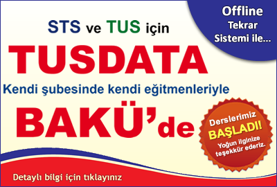STS ve TUS için TUSDATA Bakü'de...