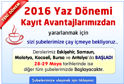 2016 Yaz Dönemi Kayıt Avantajları!