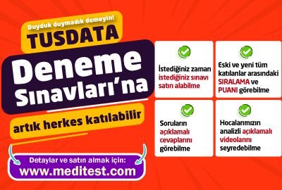 TUSDATA Online Denemelere Artık Herkes Katılabilir!