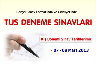 Kış Dönemi Deneme Sınavı Tarihlerimiz Yayınlandı!