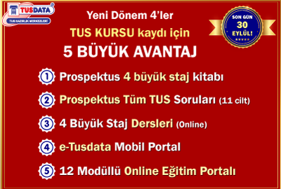Yeni Dönem 4'ler TUS Kursu Kaydı İçin 5 Büyük Avantaj!