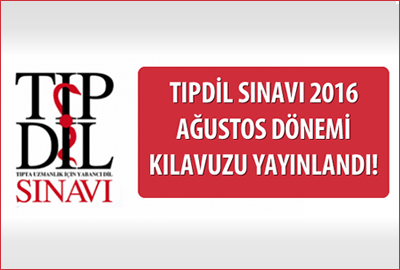 TIPDİL Sınavı 2016 Ağustos Dönemi Kılavuzu Yayınlandı!