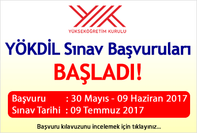 YÖKDİL Sınav Başvuruları Başladı!